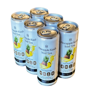 Pineapple Kush Iced Tea Six Pack - Refreshing CBD + THC Infused Drinks by The Specialty Club